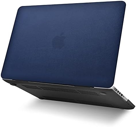 MacBook Air 13 inç Kılıf ile Uyumlu KECC (2010-2017 Sürümü) A1369 / A1466 Koruyucu İtalyan Deri Sert Kabuk + Klavye Kapağı +