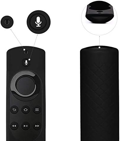 FireTV (2017 Edition) (2. Nesil) ve FireTV Stick (1. Nesil) için 2 Paket Kapak Ses Uzaktan Kumanda Koruyucu Silikon Uzaktan Kılıf
