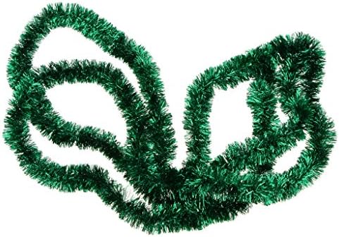 shamjina Noel Tinsel Garland Asılı Süslemeleri Klasik Parti Süsleri-Yeşil