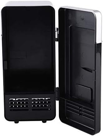 Kadimendium USB Buzdolabı, Mini USB Buzdolabı Ev için Araba için Hafif Taşınabilir Buzdolabı (Siyah)