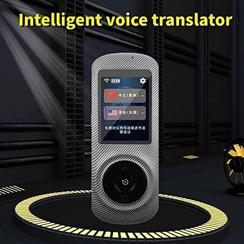 ZLDGYG SMDMM 2.4 İnç Dokunmatik Ekran Ses Çevirmen Gerçek Zamanlı 82 Çoklu Dil Taşınabilir WiFi Anında Sesli Konuşma İş Çevirmen