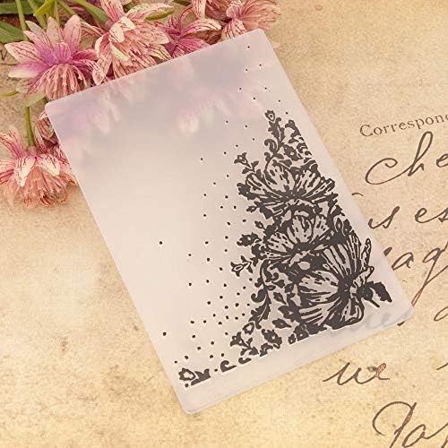 Çiçekler Plastik Kabartma Klasörleri için DIY Scrapbooking Kağıt Zanaat / Kart Yapımı Dekorasyon Malzemeleri Chrismast Yeni Yıl