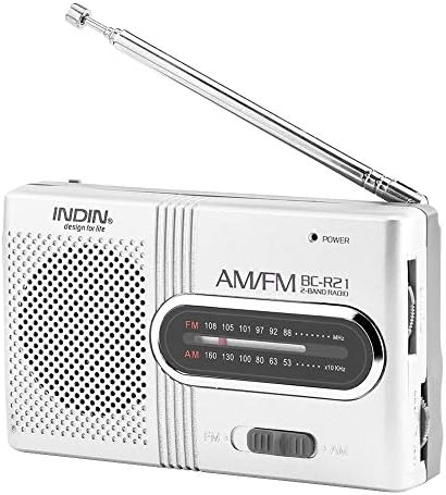 Zerone Taşınabilir Mini Radyo, Evrensel Taşınabilir AM / FM Mini Radyo Stereo Hoparlörler Alıcı Müzik Çalar