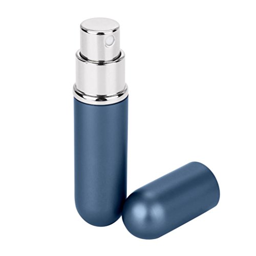 AMA (TM) 6 ml Mini Parfüm Şişesi Taşınabilir Seyahat Doldurulabilir Parfüm Atomizer Şişe (B, Siyah)
