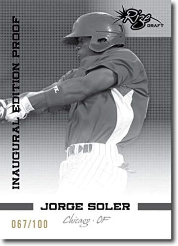 2012 Yaprak Rize Taslak Siyah Beyaz 84 Jorge Soler Yavrular Prospect (Innagural Kanıtı) (Çaylak Paralel/Uluslararası İmzalama)