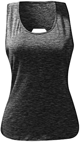 Kadınlar için Tank Top Trendy, Kadınlar için Egzersiz Tops Racerback Backless Koşu Kas Tankı Yoga Gömlek