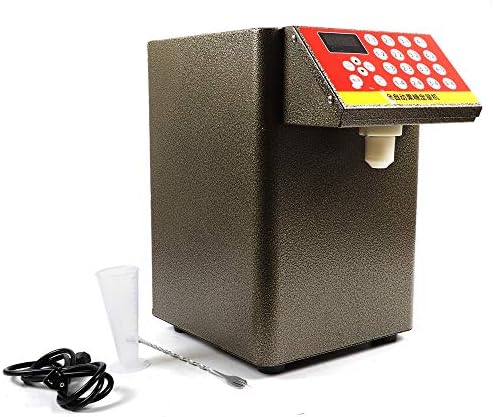 Otomatik Fruktoz Dağıtıcı Şeker Şurubu Dağıtıcı 8L Paslanmaz Çelik Fruktoz Kantitatif Makinesi Kabarcık Fruktoz Yardım Çay Ekipmanları