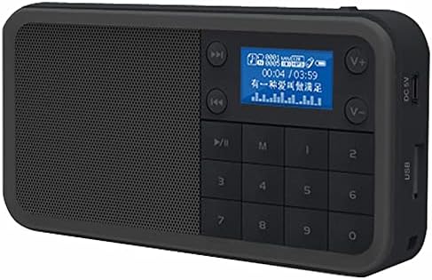 JI-CHENGS DS-186 Dijital Küçük Hoparlör Dijital Karaoke Makinesi Kartı Taşınabilir Mini Radyo Ses
