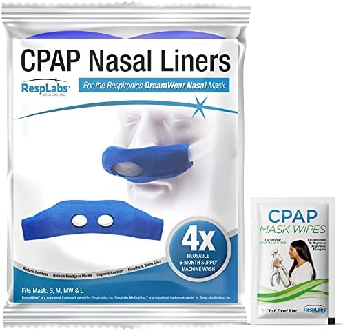 resplabs CPAP Maske Gömlekleri-Philips Respironics DreamWear Burun Maskeleri ile Uyumlu, Multi-fit-Yeniden Kullanılabilir, Yıkanabilir