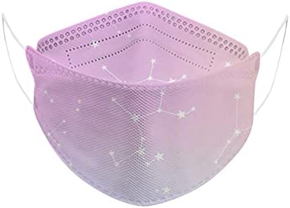 IFOTİME-50 ADET Tek Kullanımlık Safety_Masks için Erkek Kız, Kravat-boya 4-Ply Balık-Şekilli Yüz Koruma Gözlük Kullananlar için