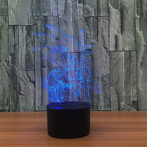 Boy 3D ILLusion kablosuz bluetooth hoparlör Gece Lambası Çarpıcı Görsel Renk Değiştirme Optik Masa Masa Lambası Yatak Odası Dekoratif