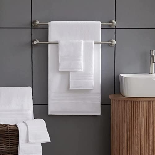 Lüks Premium 700 GSM Havlu Banyo Setleri 6 Peice Türk Yumuşak Banyo Havlusu Setleri Otel Spa Havlu Yüksek Emici Beyaz