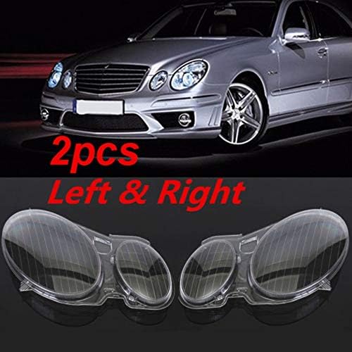 Far lens Kapağı 2 Adet Araba Far Sis ışık Lens Kapağı Fit Mercedes Benz ıçin W211 E240 E200 E350 E280 TD326 Far Lens Kapağı (Renk: