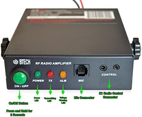 BTECH AMP-V25D Amplifikatör (DMR Destekler) VHF (136-174 MHz), 20-40 W Çıkış (2-6 W Giriş), Analog ve Dijital Modları, Tüm El