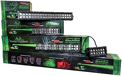 Öldür ışık Predator serisi karartma LED sürüş ışık çubuğu (7.5, Yeşil ve beyaz)