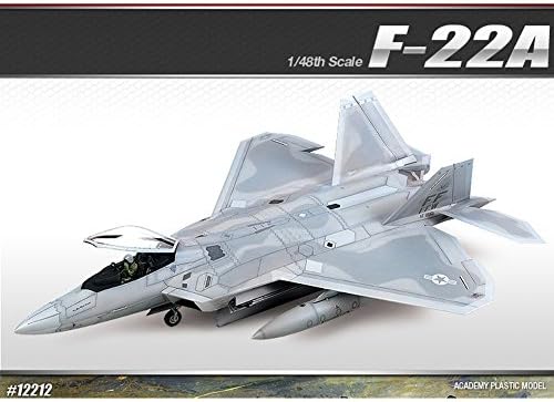 SSGSSK Akademi Modelleri 12212 Plastik Model Seti 1/48 Lockheed Martin F-22A Raptor