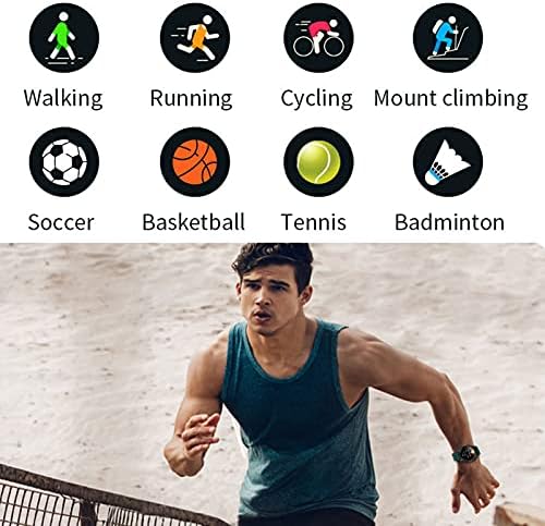 QFSLR Akıllı İzle Spor İzle 1.3 Tam Dokunmatik Ekran, spor Izci Bluetooth Çağrı ile Kalp Hızı Monitörü Kan Basıncı Spo2 IP68