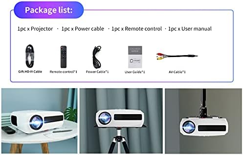 JLFFYJ Projektör Yeni LED Projektör WiFi Full HD 1080 P 300 inç Büyük Ekran Proyectors 3D Ev Sineması Akıllı Video Beamer