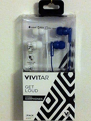 Vivitar 2 Paket Stereo Kulaklık (V40022-BLU / WHT-STP)