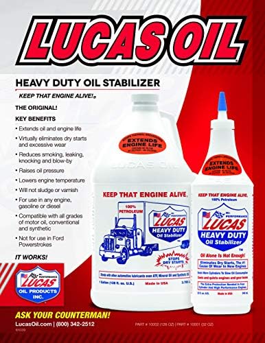 Lucas Oil 10001 Ağır Hizmet Tipi Yağ Dengeleyici-1 Litre