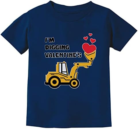 Yürümeye başlayan çocuklar Sevgililer günü kıyafet hediye traktör severler bebek çocuk T-Shirt için