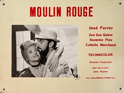 Moulin Rouge 1953 İsviçre Sahne Kartı