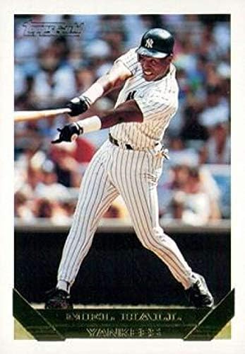 1993 Topps Altın Beyzbol 114 Mel Hall New York Yankees Topps Şirketinden Resmi MLB Ticaret Kartı