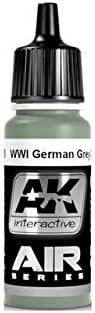 AK-Interactive Birinci Dünya Savaşı Alman Gri-Yeşil Astar 2278-Model Oluşturma Boyaları ve Araçları AK278