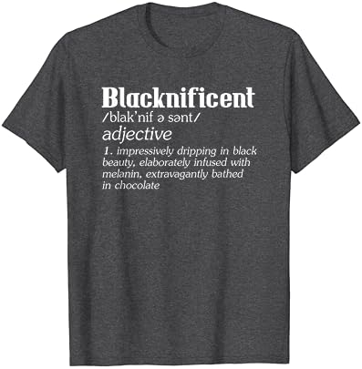 Blacknificent Afro Afrika Pro Siyah Geçmişi T-Shirt