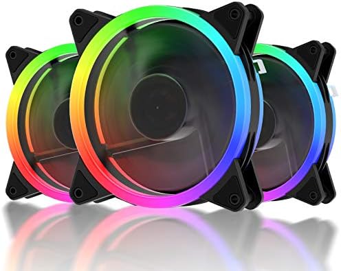 upHere RGB Serisi kasa fanı, kablosuz RGB LED 120mm Fan, sessiz Baskı Yüksek Hava Akımı Ayarlanabilir Renkli LED kasa fanı PC