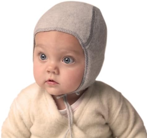LANACare Bebek Şapkası - Kız veya Erkek Çocuklar için Yeni Doğan Şapkalar-Bebek için Organik Yün Şapka