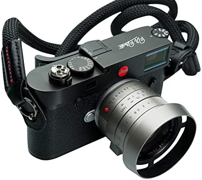 Vı Vante Lüks Sheetline Halat Kamera Askısı, Napa Deri Uçları ve elektroliz montaj Halkaları ile