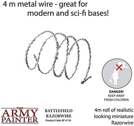 Ordu Ressamı Savaş Alanı: Metal Traş Makinesi Tel Tabanı, 4 m - Minyatür Üsler ve Araziler için-Scenics Statik Çimen, Model Arazi