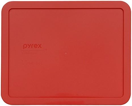 Cam Çanak için Pyrex 7212-PC 11 Bardak Kırmızı Saklama Kapağı (4, Kırmızı)
