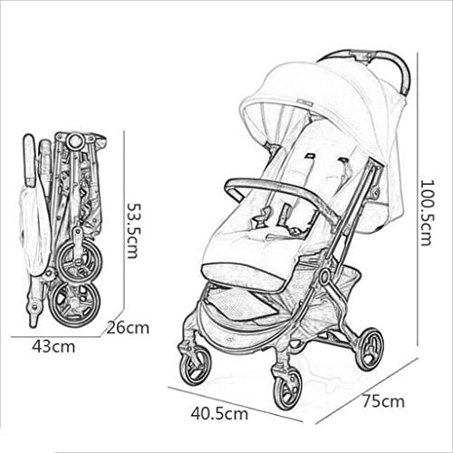 zeyujıe Bebek Arabası, Hafif Şemsiye, Oturabilir, Yaslanabilir ve Katlanabilir Taşınabilir Bebek Arabası, Evrensel Bebek Arabası,