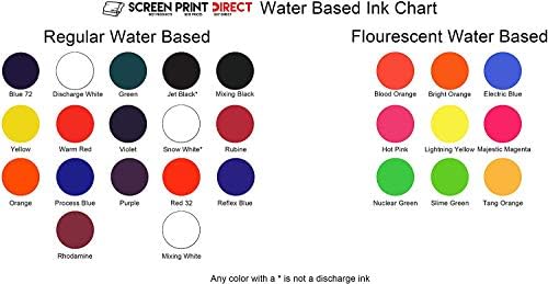Ecotex Serigrafi için Beyaz Su Bazlı Deşarj Mürekkebi Karıştırma Kumaş Tekstilleri için Ftalat İçermeyen Formül 5 Galon-640 oz.