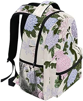 Bir tohum sırt çantası sırt çantası rahat çanta Vintage çiçek çiçekler omuz sırt çantası
