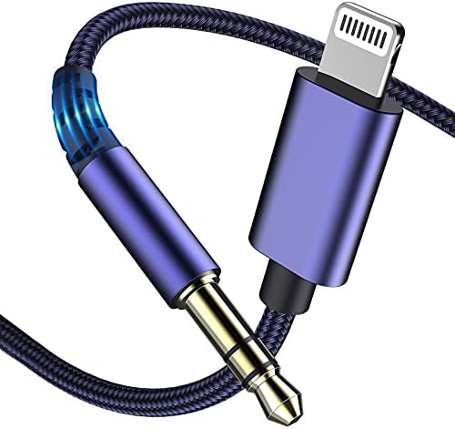 MOOU iPhone Aux Kablosu için Araba, Apple MFi Sertifikalı Yıldırım 3.5 mm Ses Kablosu için Kulaklık Hoparlör ile uyumlu iPhone